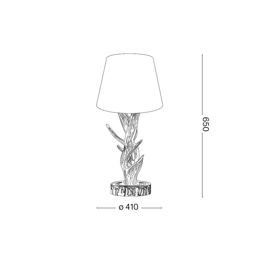 Ideal Lux - Настолна лампа CHALET 1xE27/60W/230V еленови рога