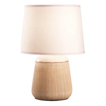 Ideal Lux - Настолна лампа KALI 1xE14/40W/230V керамика/кремав/бежов