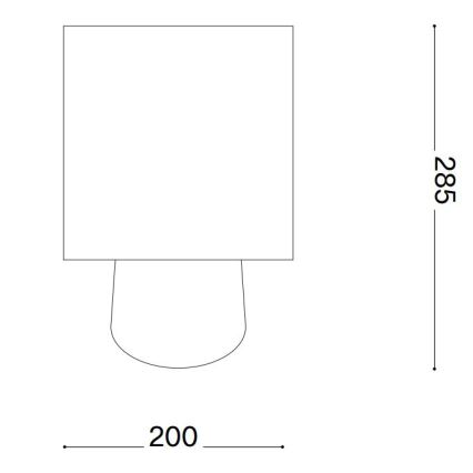 Ideal Lux - Настолна лампа KALI 1xE14/40W/230V керамика/кремав/бежов