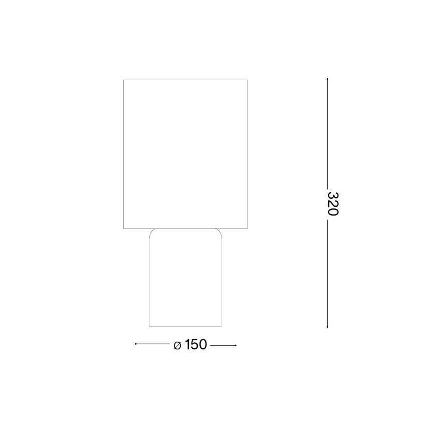 Ideal Lux - Настолна лампа KALI 1xE14/40W/230V кремава