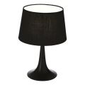 Ideal Lux - Настолна лампа LONDON 1xE27/60W/230V черна