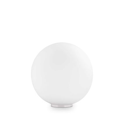 Ideal Lux - Настолна лампа MAPA 1xE27/42W/230V Ø 30 см бяла