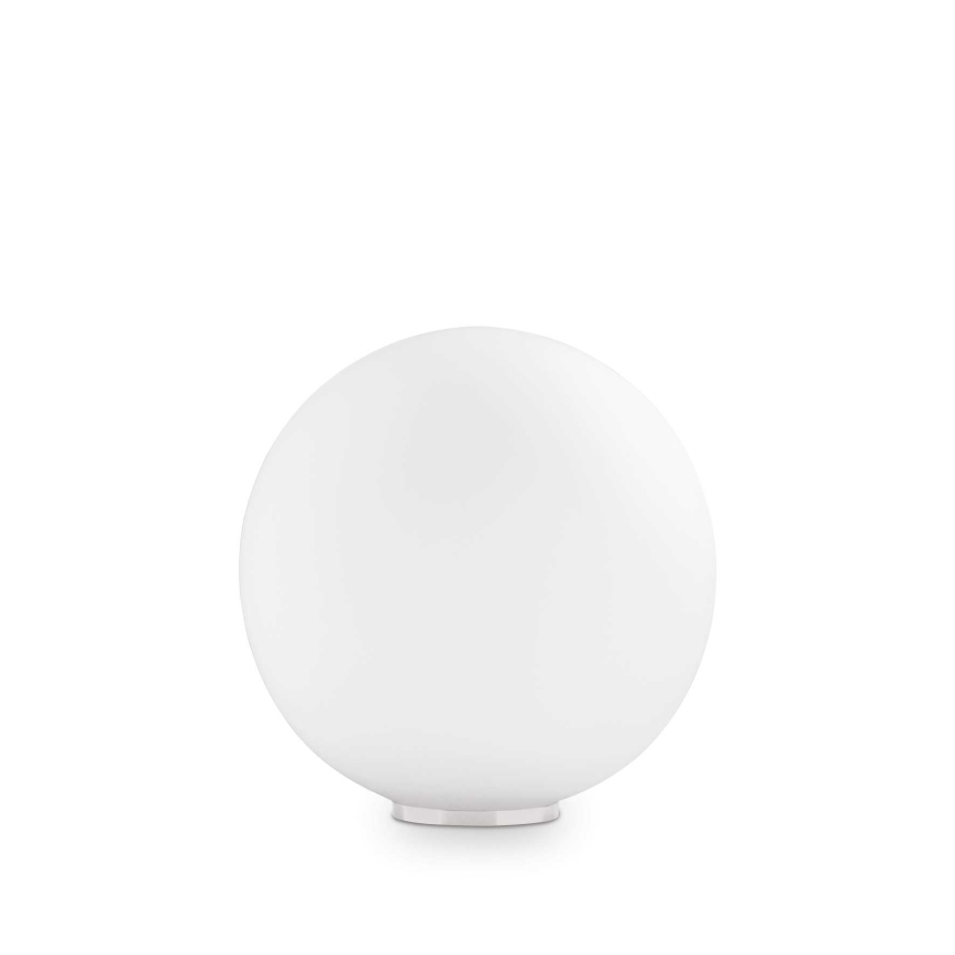 Ideal Lux - Настолна лампа MAPA 1xE27/42W/230V Ø 30 см бяла