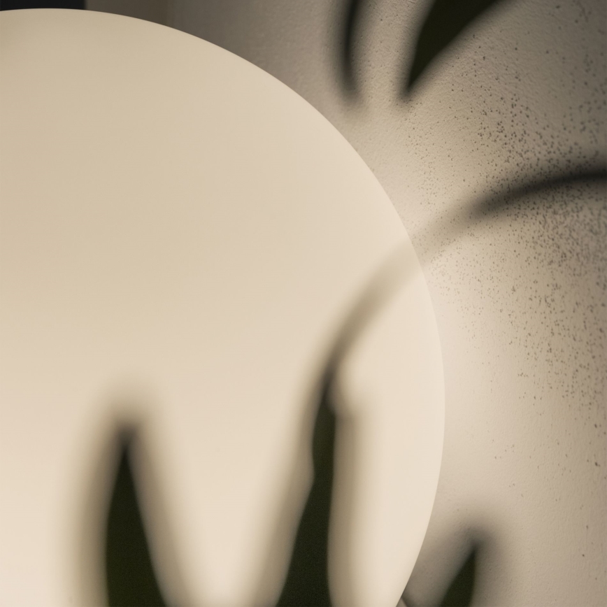 Ideal Lux - Настолна лампа MAPA 1xE27/42W/230V Ø 40 см бяла