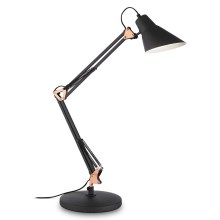 Ideal Lux - Настолна лампа 1xE27/42W/230V черна