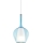 Ideal Lux - Пендант на кабел KALIQUE 1xE27/42W/230V Ø 18 см, опушено синьо