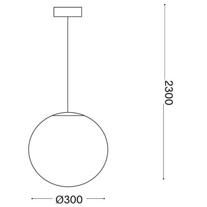 Ideal Lux - Пендант на кабел MAPA 1xE27/42W/230V Ø 30 см бял