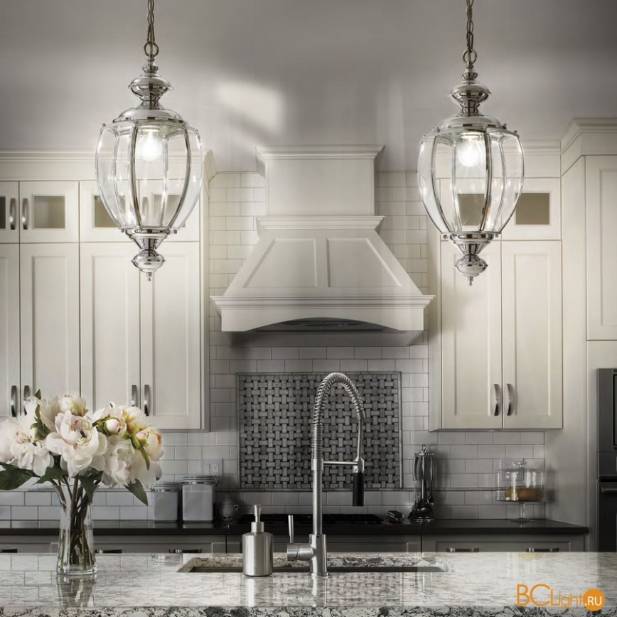 Ideal Lux - Пендел 1xE27/60W/230V лъскав хром
