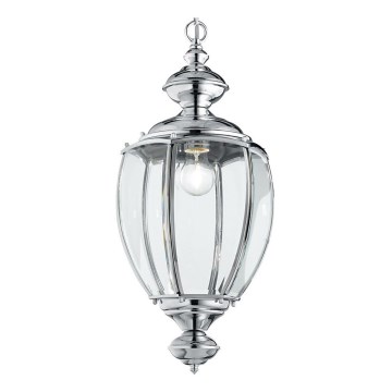 Ideal Lux - Пендел 1xE27/60W/230V лъскав хром
