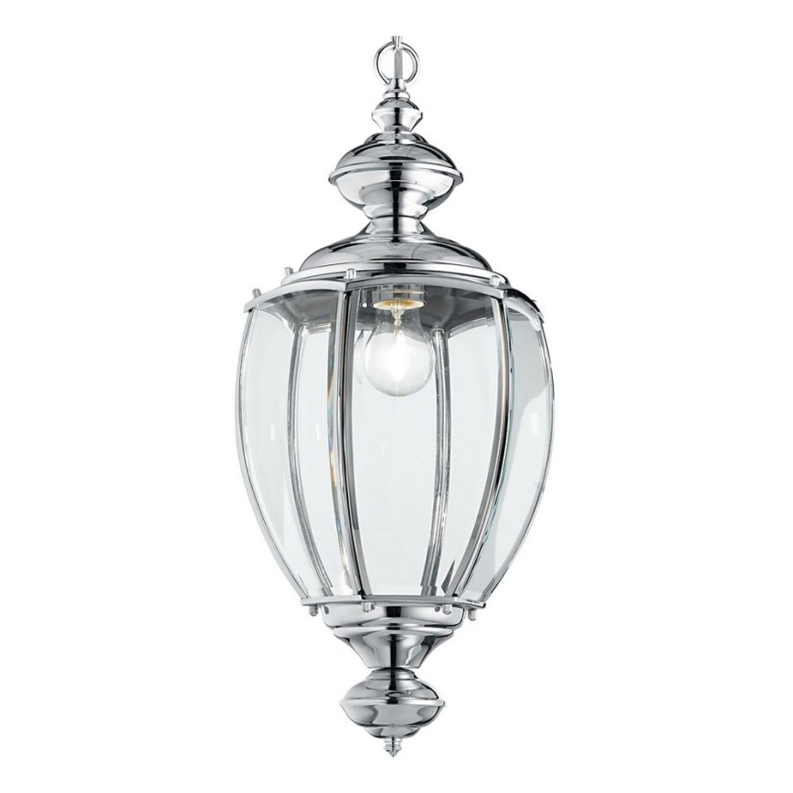 Ideal Lux - Пендел 1xE27/60W/230V лъскав хром
