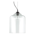 Ideal Lux - Пендел BISTRO 1xE27/60W/230V Ø 24 см прозрачен