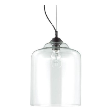 Ideal Lux - Пендел BISTRO 1xE27/60W/230V Ø 24 см прозрачен