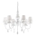 Ideal Lux - Пендел BLANCHE 6xE14/40W/230V Ø 75 см бял