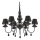 Ideal Lux - Пендел BLANCHE 6xE14/4W/230V Ø 75 см черен