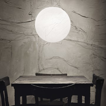 Ideal Lux - Пендел CARTA 1xE27/25W/230V Ø 30 см бял