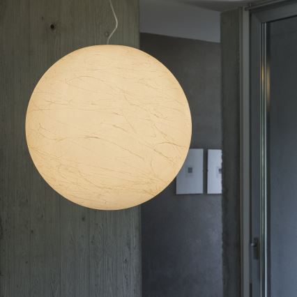 Ideal Lux - Пендел CARTA 1xE27/60W/230V Ø 60 см бял