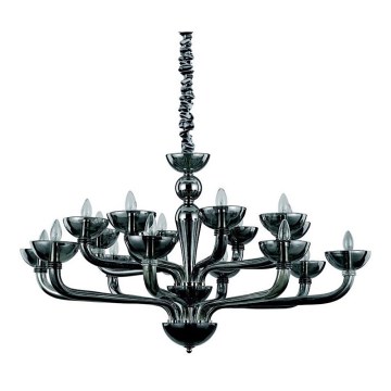Ideal Lux - Пендел CASANOVA 16xE14/40W/230V Ø 120 см сив