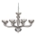 Ideal Lux - Пендел CASANOVA 8xE14/40W/230V Ø 88 см сив