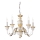 Ideal Lux - Пендел FIRENZE 5xE14/40W/230V Ø 55 см бял/златист