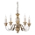 Ideal Lux - Пендел FIRENZE 5xE14/40W/230V Ø 55 см златист