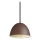 Ideal Lux - Пендел FOLK 1xE27/60W/230V Ø 18 см кафяв
