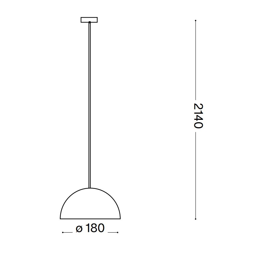 Ideal Lux - Пендел FOLK 1xE27/60W/230V Ø 18 см кафяв