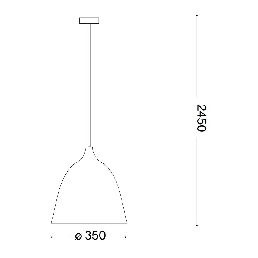 Ideal Lux - Пендел HAUNT 1xE27/60W/230V Ø 35 см бежов