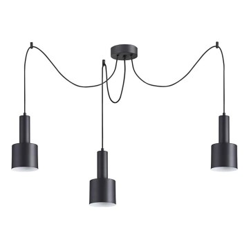 Ideal Lux - Пендел HOLLY 3xE27/60W/230V паяк черен