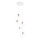 Ideal Lux - Пендел ICE 5xE27/60W/230V Ø 50 см бял