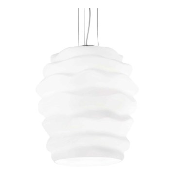 Ideal Lux - Пендел KARMA 1xE27/60W/230V Ø 38 см бял