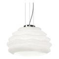 Ideal Lux - Пендел KARMA 1xE27/60W/230V Ø 39 см бял