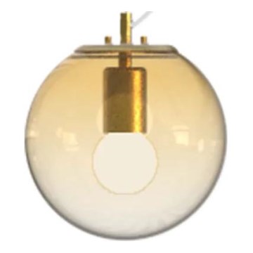 Ideal Lux - Пендел MAPA 1xE27/42W/230V Ø 20 см златист/опушен