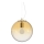 Ideal Lux - Пендел MAPA 1xE27/42W/230V Ø 30 см златист/опушен