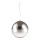 Ideal Lux - Пендел MAPA 1xE27/42W/230V Ø 40 см сив/опушен