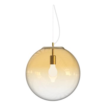 Ideal Lux - Пендел MAPA 1xE27/42W/230V Ø 40 см златист/опушен