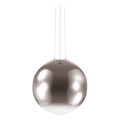 Ideal Lux - Пендел MAPA 1xE27/42W/230V Ø 50 см сив/опушен