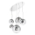 Ideal Lux - Пендел MAPA FADE 5xE27/60W/230V лъскав хром