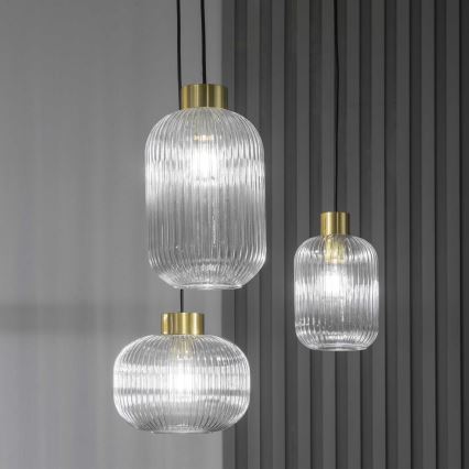 Ideal Lux - Пендел MINT 1xE27/60W/230V Ø 24 см прозрачен