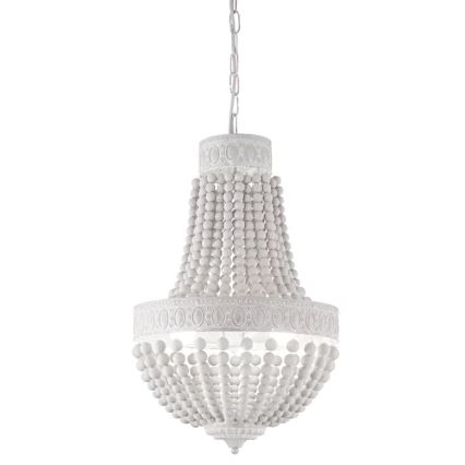 Ideal Lux - Пендел MONET 5xE14/40W/230V Ø 40 см коноп/бял