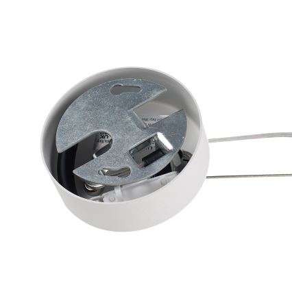 Ideal Lux - Пендел на кабел MAPA 1xE27/42W/230V Ø 20 см бял