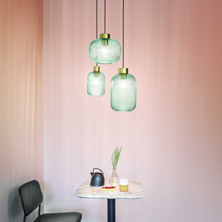 Ideal Lux - Пендел на кабел MINT 1xE27/60W/230V Ø 14 см зелен
