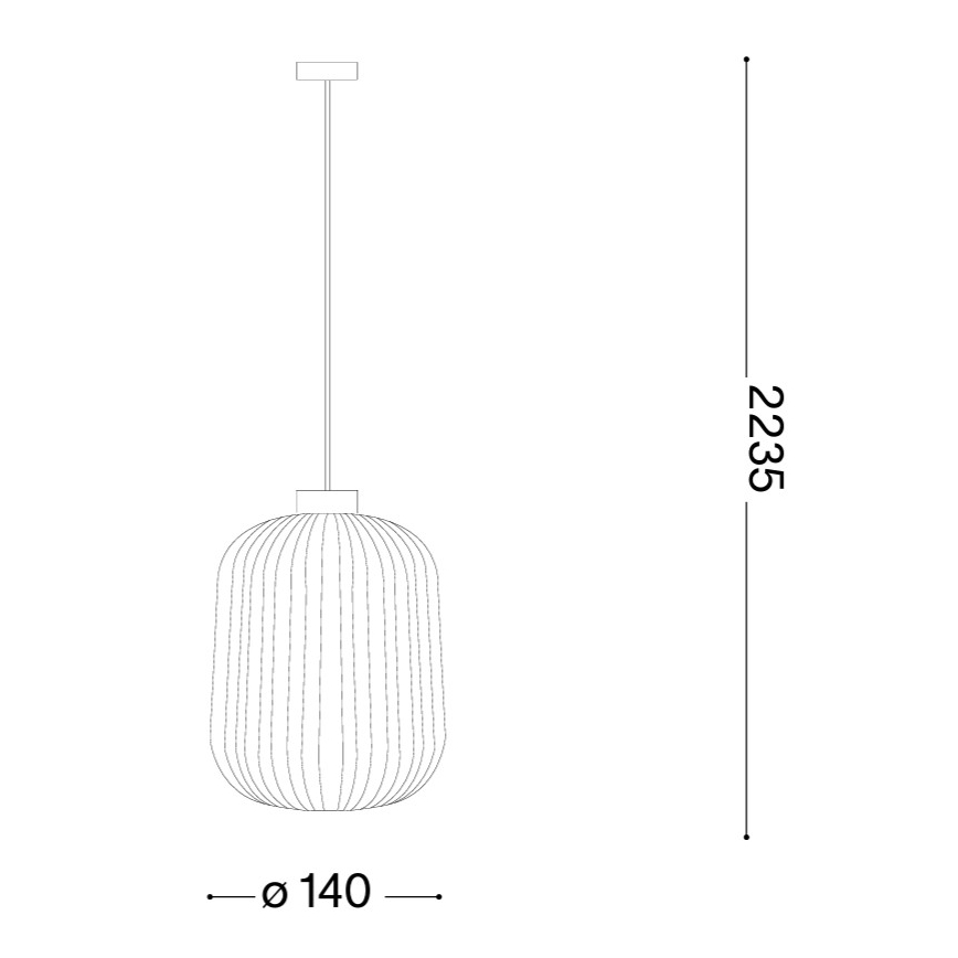 Ideal Lux - Пендел на кабел MINT 1xE27/60W/230V Ø 14 см зелен