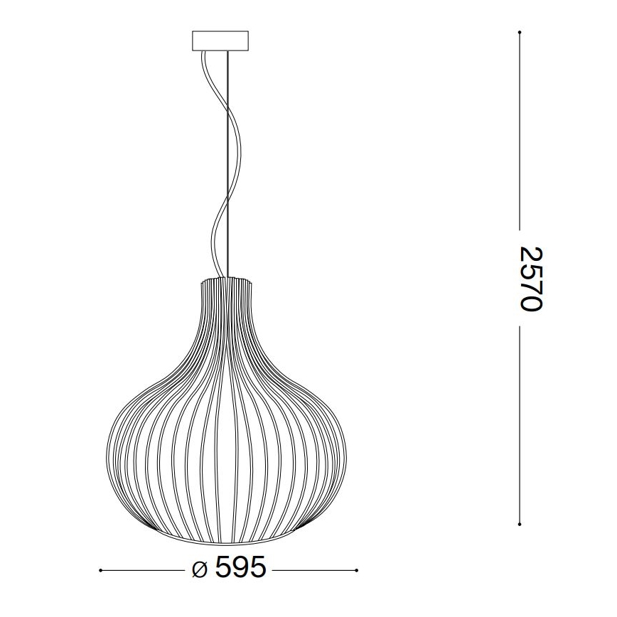 Ideal Lux - Пендел ONION 1xE27/60W/230V Ø 59,5 см