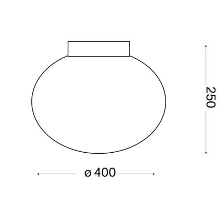 Ideal Lux - Плафон CANDY 1xE27/42W/230V Ø 40 см бял