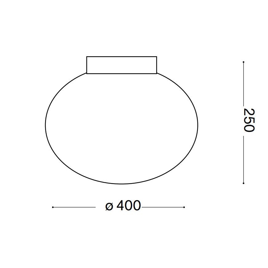 Ideal Lux - Плафон CANDY 1xE27/42W/230V Ø 40 см бял