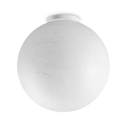 Ideal Lux - Плафон CARTA 1xE27/25W/230V Ø 30 см бял