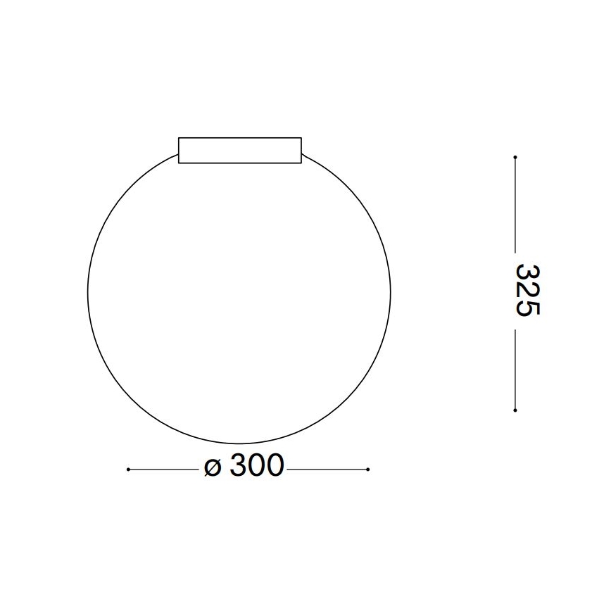 Ideal Lux - Плафон CARTA 1xE27/25W/230V Ø 30 см бял