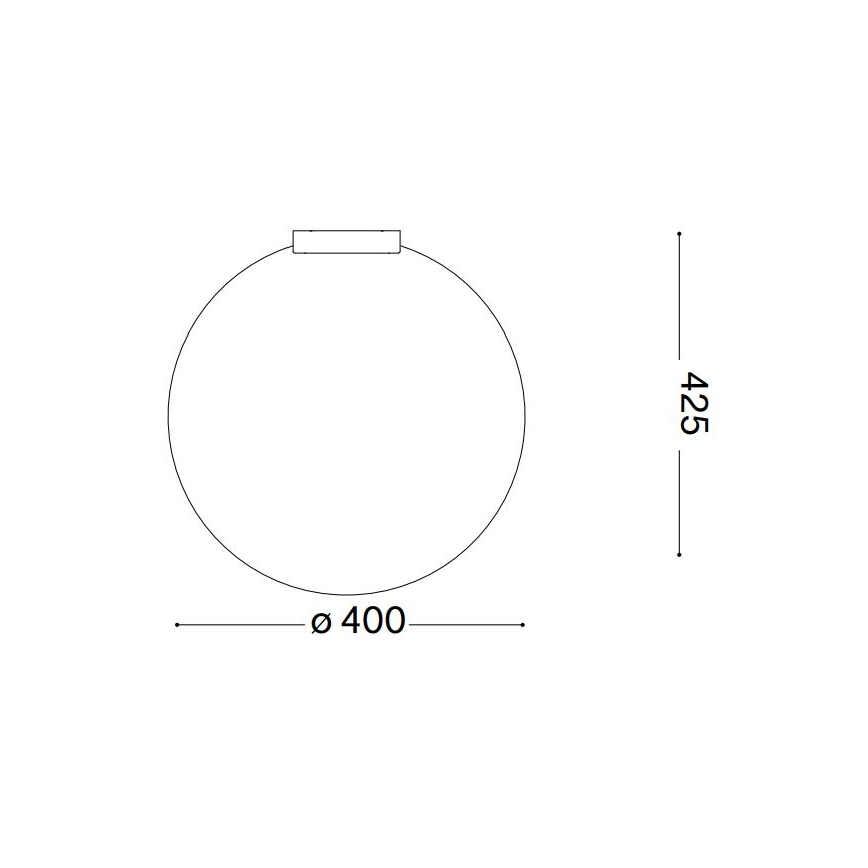 Ideal Lux - Плафон CARTA 1xE27/25W/230V Ø 40 см бял