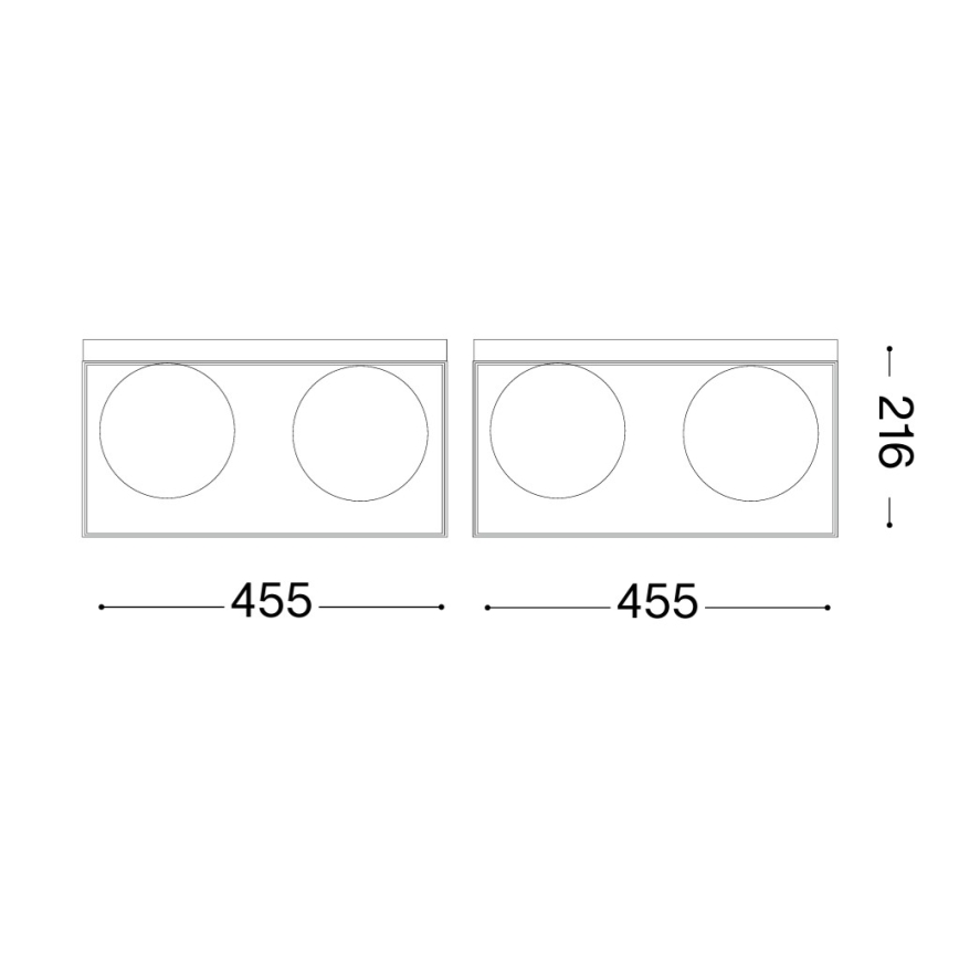 Ideal Lux - Плафон LINGOTTO 4xE14/40W/230V