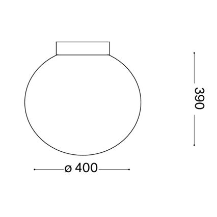 Ideal Lux - Плафон MAPA 1xE27/60W/230V 400 мм